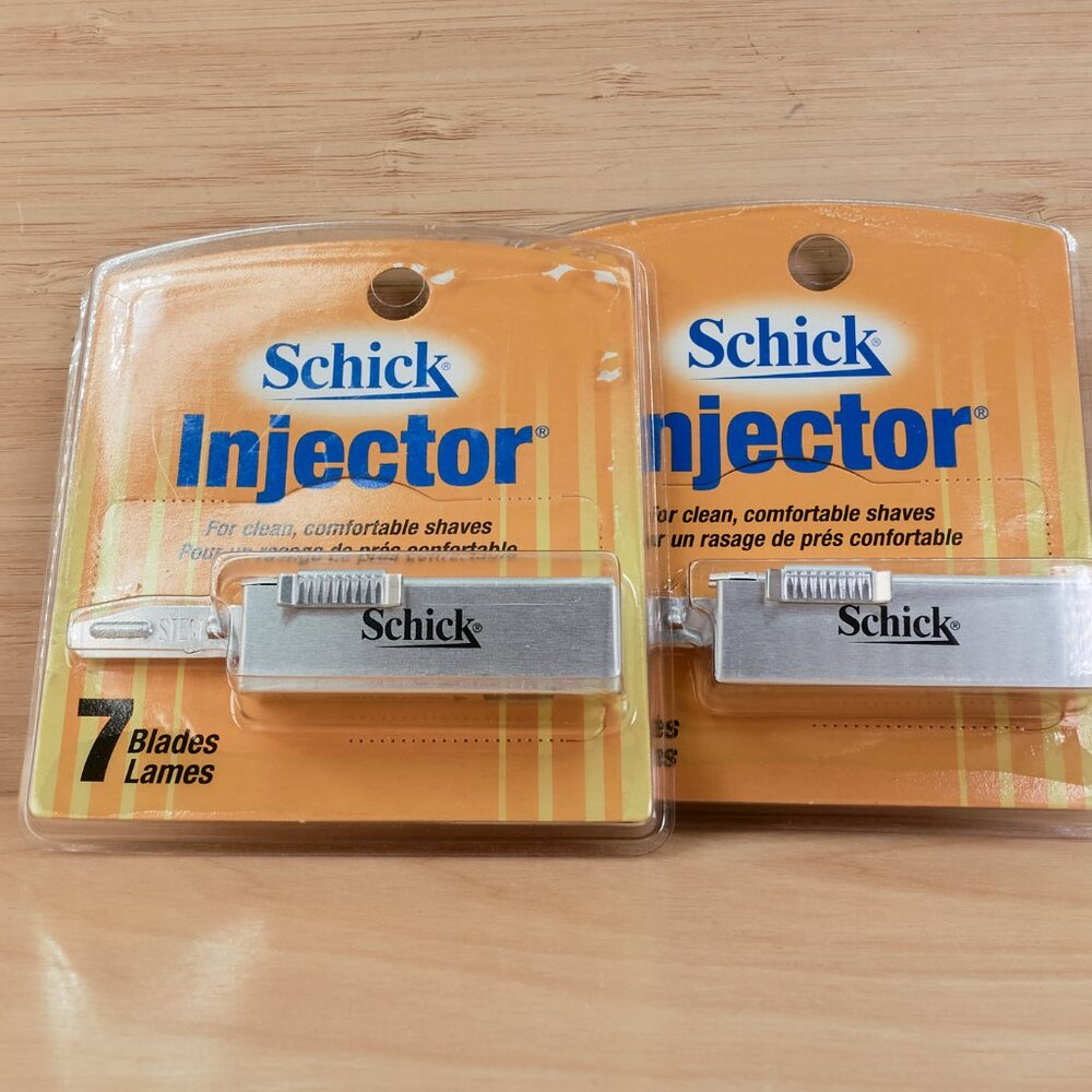 2 Packs Schick Injector Razor Blades 7 Count Refills (14 Total) New Sealed